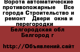 Ворота автоматические противопожарные  - Все города Строительство и ремонт » Двери, окна и перегородки   . Белгородская обл.,Белгород г.